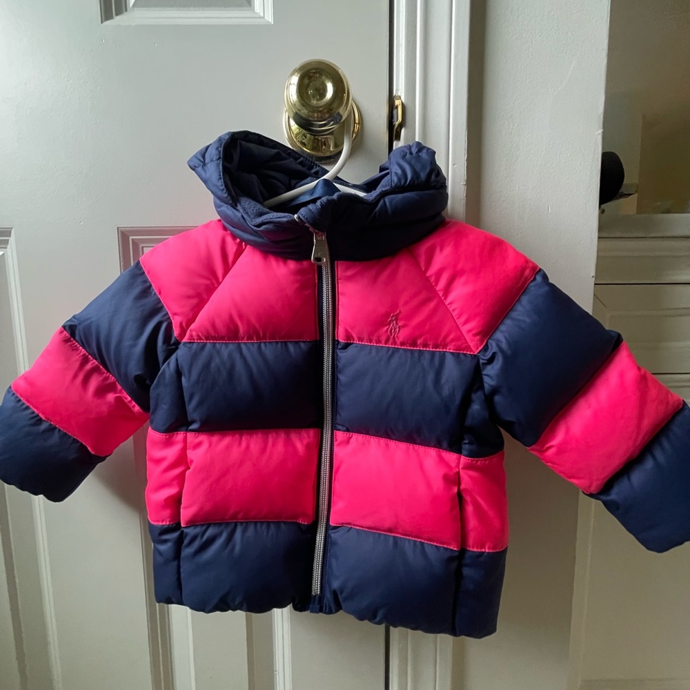 Adorable winter puffer jacket by Ralph Lauren